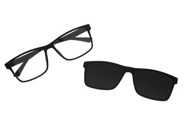 OPTICAL GLASSES MALE CHILLI BEANS SQUARE POLARIZED BLACK LVMU0854