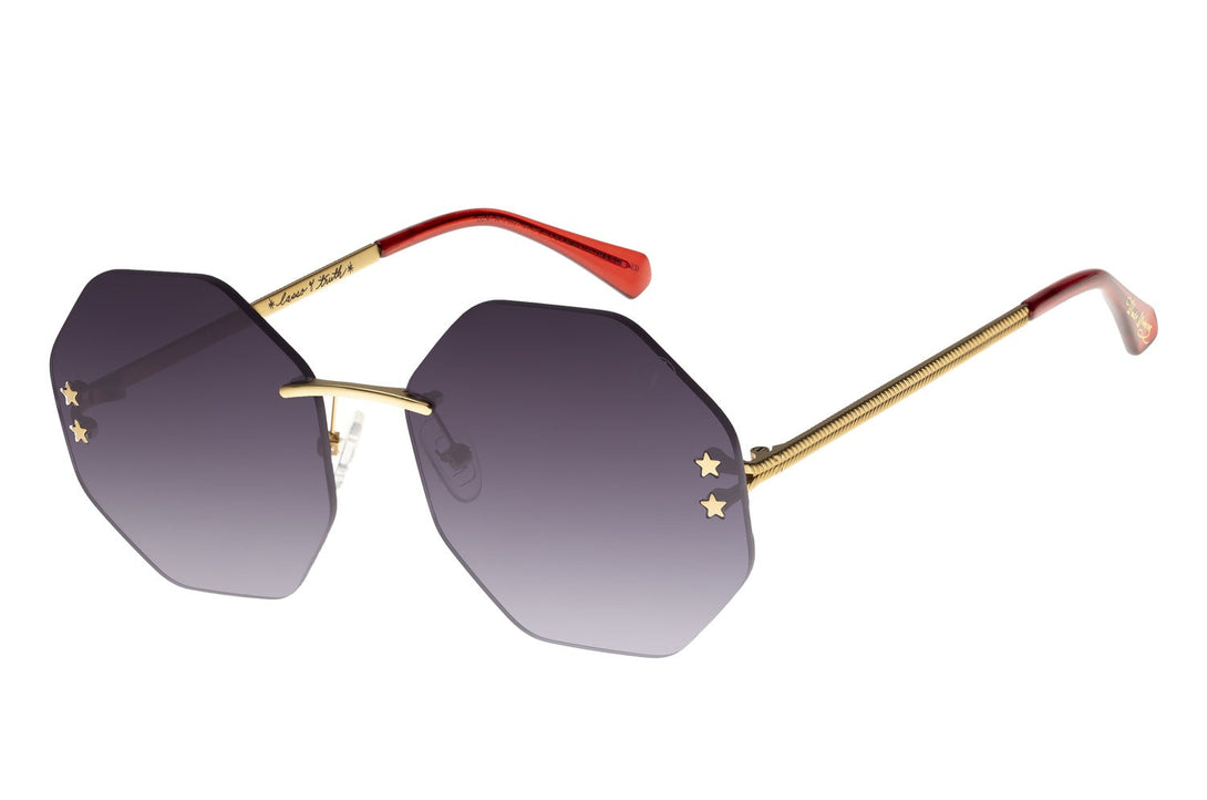 SUNGLASSES FEMALE DC SQUARE GRADIENT GOLDEN OCMT3610