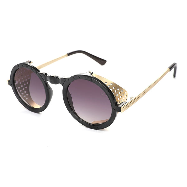 SUNGLASSES UNISEX ALOK ROUND BLACK GRADIENT OCCL3291