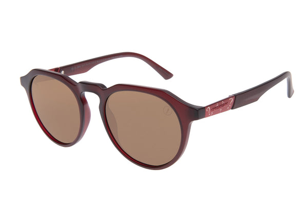 SUNGLASSES UNISEX DC ROUND RED WINE OCCL3953