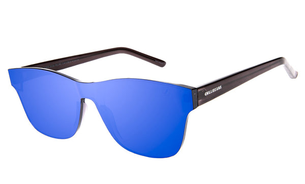 SUNGLASSES UNISEX BLOCK BOSSA NOVA BLUE MIRRORED GRAY OCCL3963