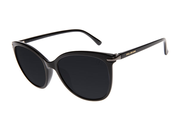 SUNGLASSES FEMALE CHILLI BEANS ROUND POLYCARBONATE BLACK OCCL4110