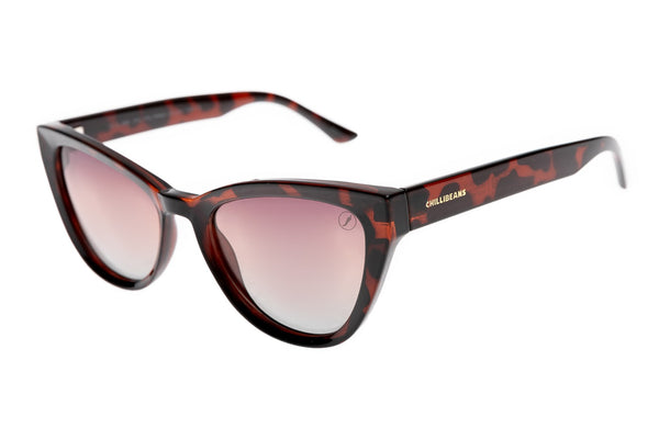 SUNGLASSES FEMALE ECO CAT EYE POLARIZED BROWN LOVE OCCL4595