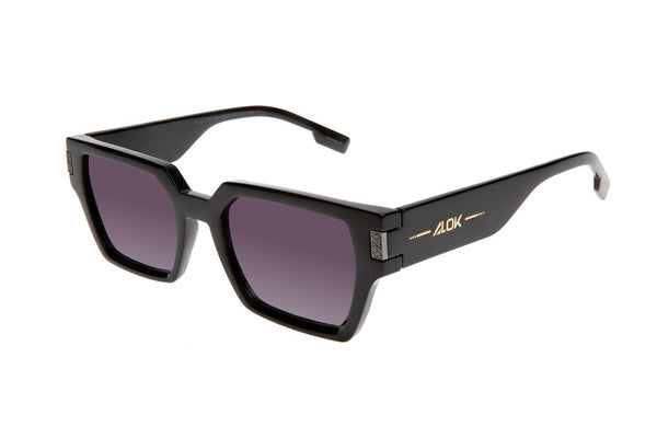 SUNGLASSES UNISEX ALOK SQUARE BLACK GRADIENT OCCL4700