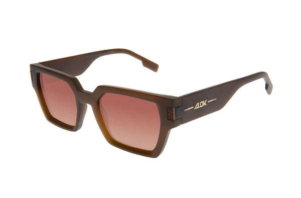 SUNGLASSES UNISEX ALOK SQUARE BROWN BROWN OCCL4700