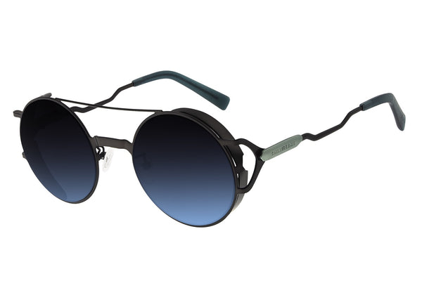 SUNGLASSES UNISEX ALOK ROUND GRADIENT ONIX OCMT3284