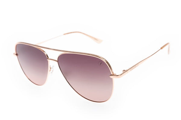SUNGLASSES FEMALE CHILLI BEANS AVIATOR POLARIZED STAINLESS STEEL ROSE OCMT3830